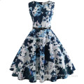 O-Neck Sleeveless A-Line Flower Lovely Vintage Dress
